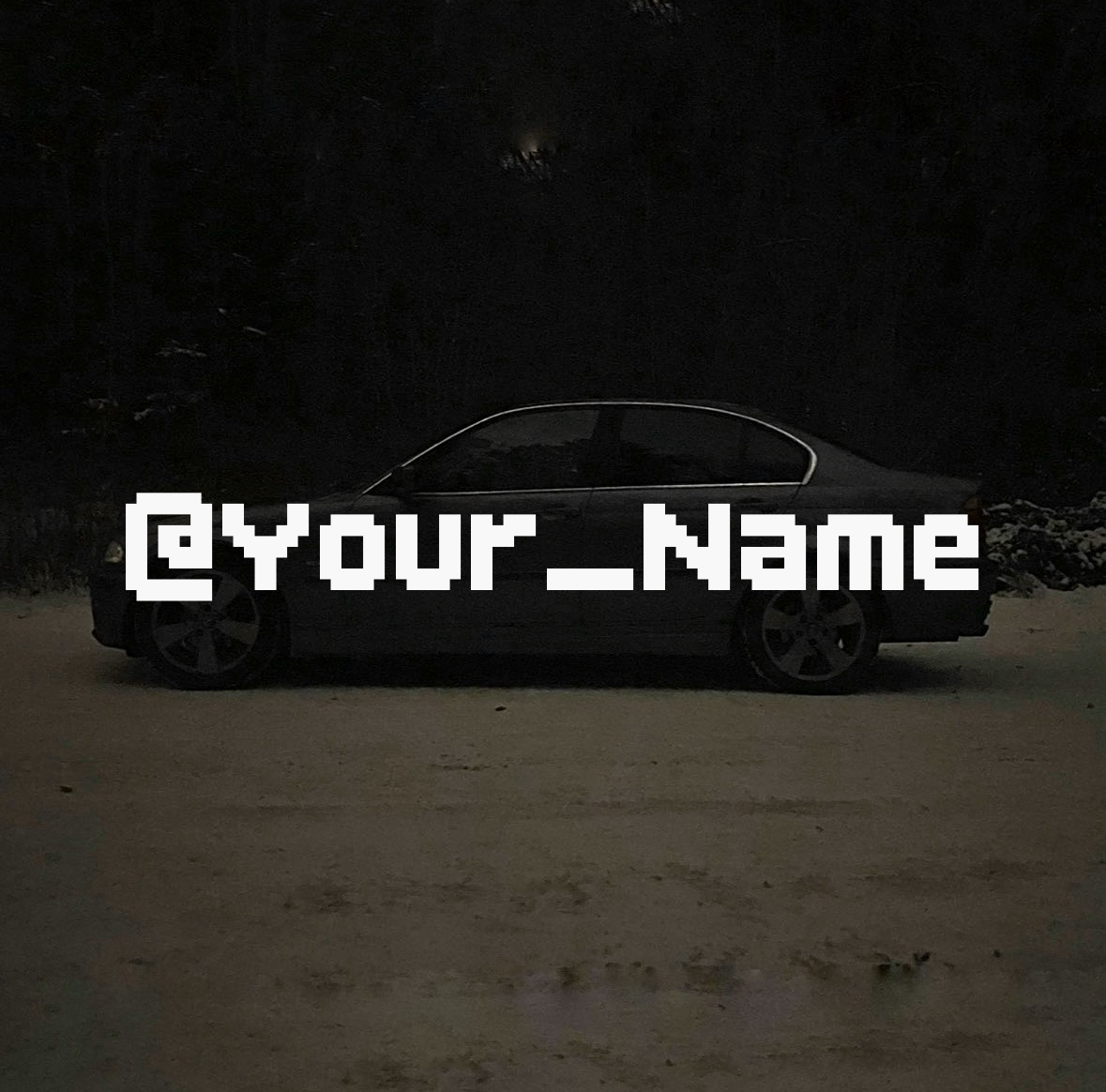 Custom @ Sticker