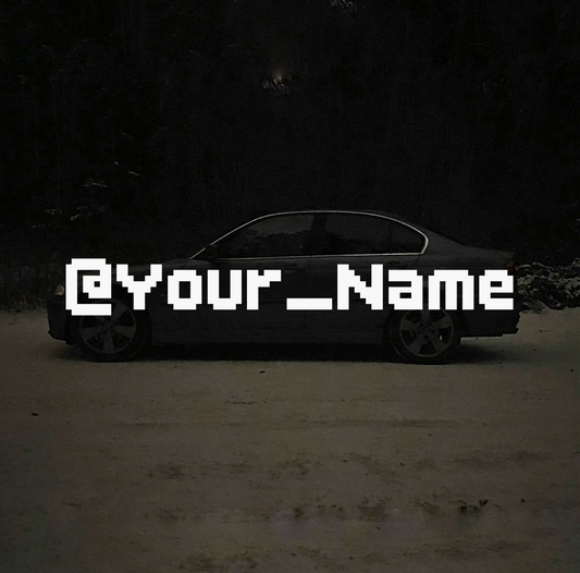 Custom @ Sticker