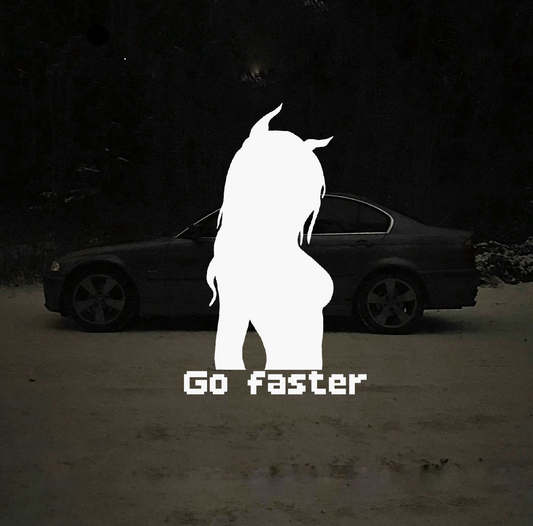 "Go faster" - Decal